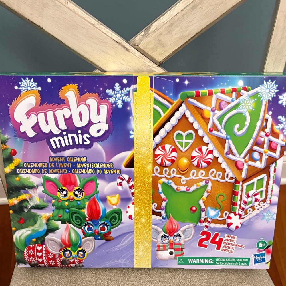 Minis Advent Calendar with Colorful Gingerbread House